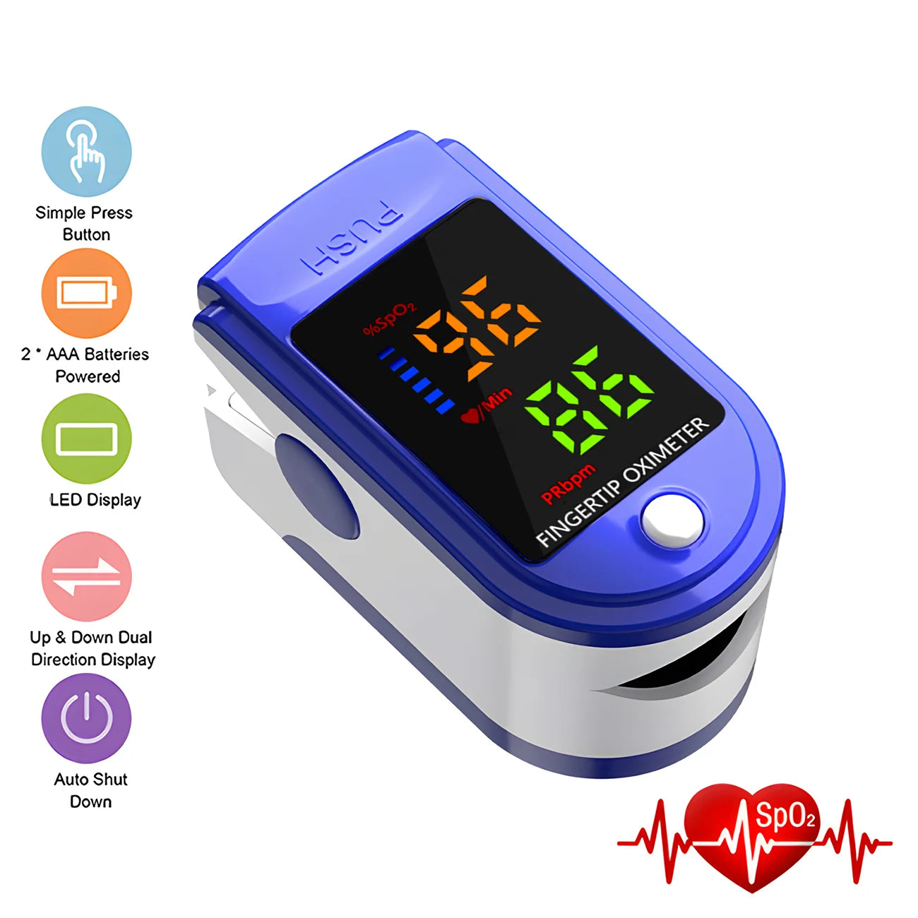 Medical Finger Pulse Oximeter